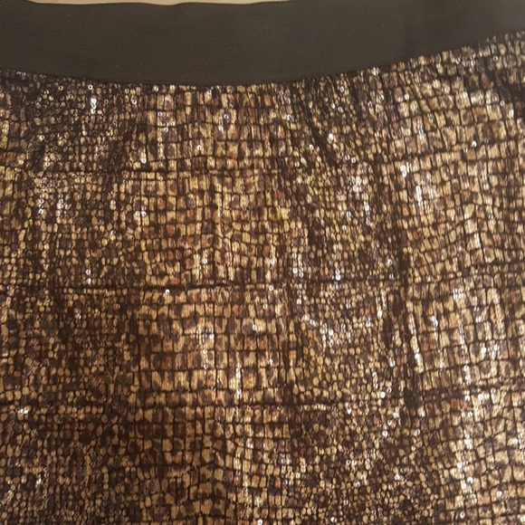 Snake Skin Print Sequin Skirt-New - Picture 2 of 3